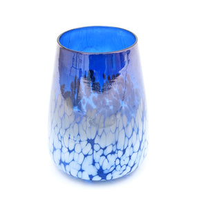 Splutter Grey Luster Huricane (Trans Blue) Vase