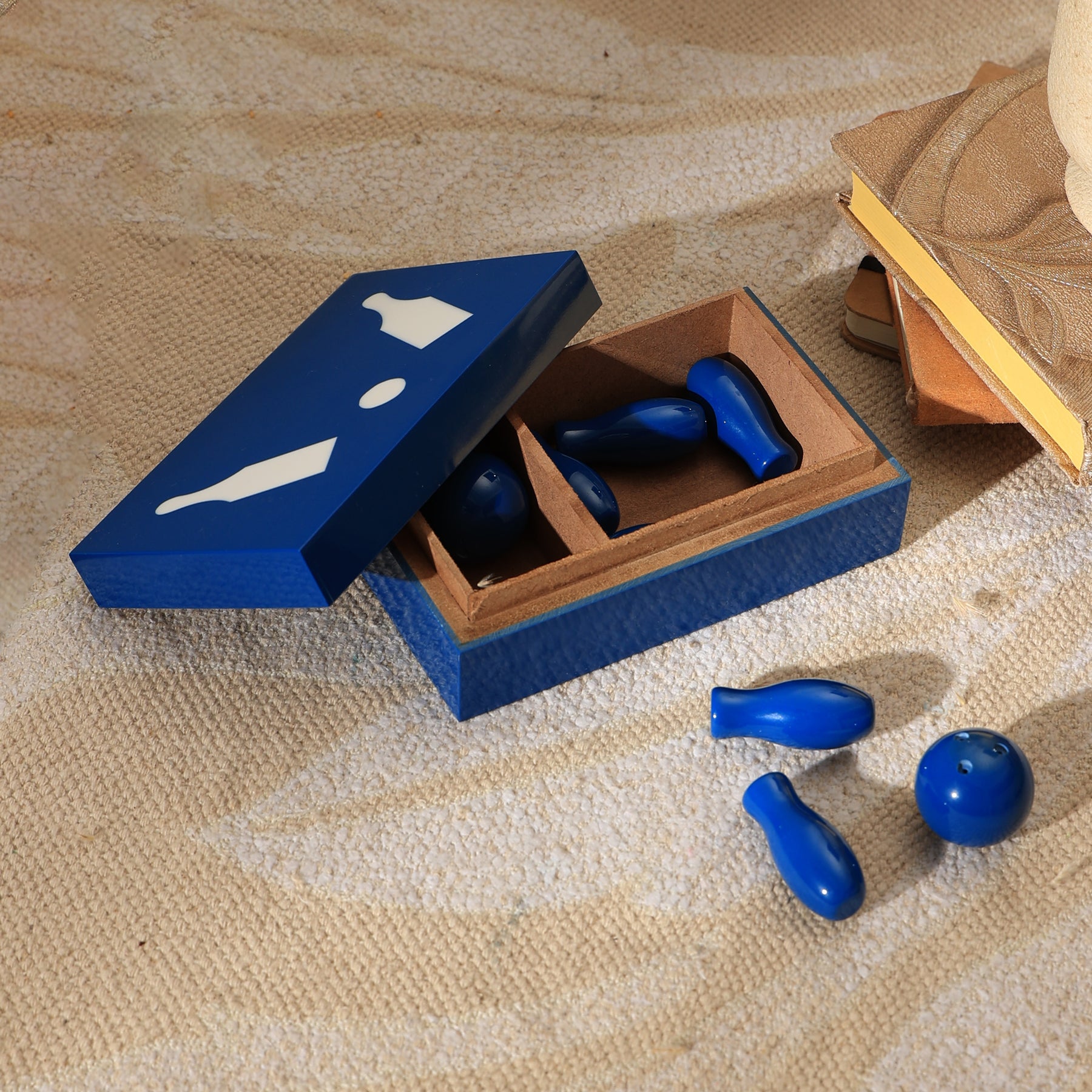 Blue Bowling Game Box